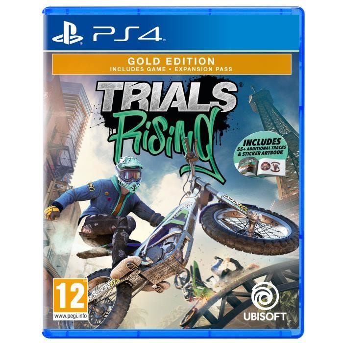 Jeu vidéo - Ubisoft - Trials Rising Gold Edition - PS4 - Moto - Plateforme - Compétitif