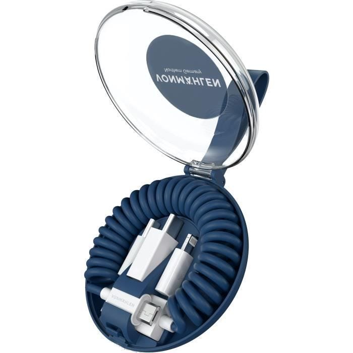 Câble tout-en-un MFI 2,4A Bleu Allroundo®