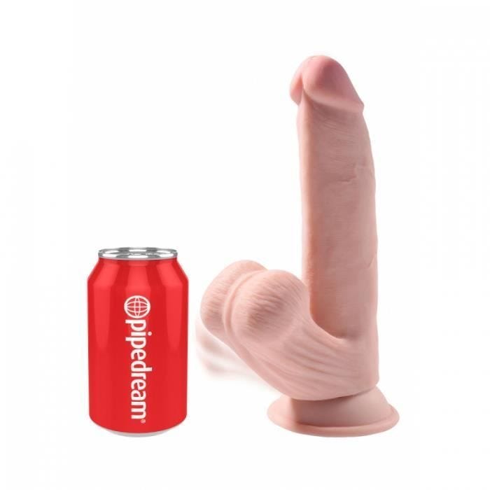 GODE REALISTE Gode réaliste 3D Cock Swinging Balls 18 x 5 cm King Cock