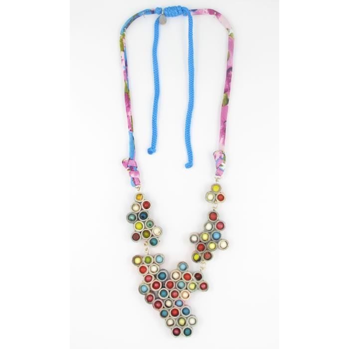 Collier long - grappe multicolore - Fanny Fouks Multicolore - Assort.