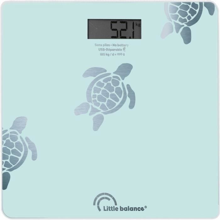 Pèse-personne Little Balance Tortues Aqua USB-R BLEU