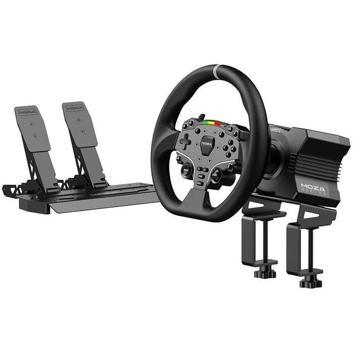 Volant de jeu - MOZA Racing - R500 - Filaire - Retour de force - Noir
