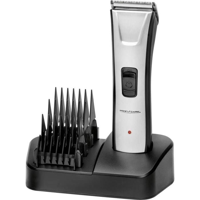 Tondeuse à cheveux et barbe Profi-Care PC-HSM-R 3013 - Noir, inox - Réglages de longueur disponibles