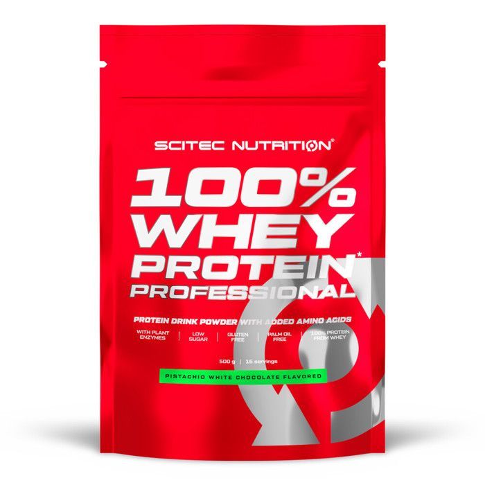 Whey concentrée Scitec Nutrition - 100% Whey Protein Professional - Pistachio White Chocolate 500g