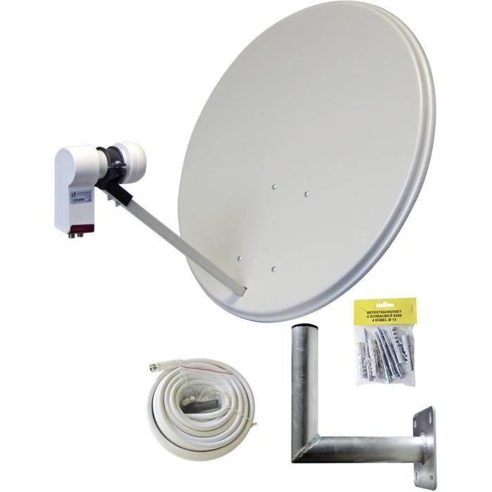 Système SAT sans récepteur - ALLVISION - SAH-160 - 2 abonnés - LNB Twin - Antenne 60 cm