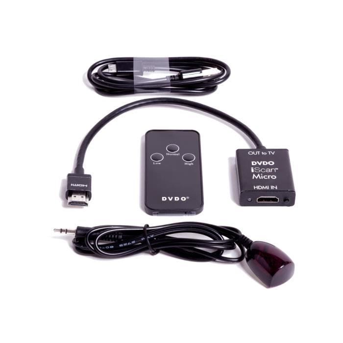 DVDO iScan Micro Convertisseur HDMI signal vidéo HD en scaler upscalling 4K Noir
