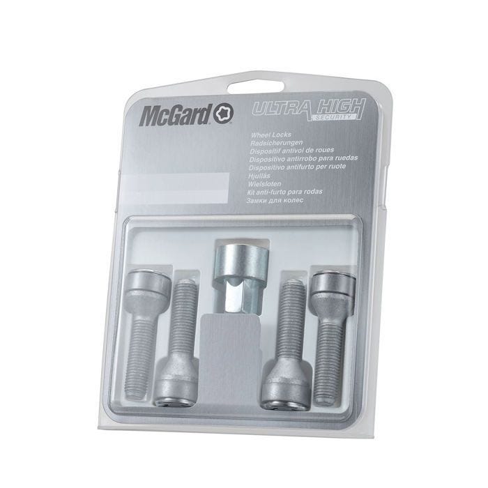 Lot de 4 boulons coniques MCGard Ultra High Security - A250 - argenté - 190 x 150 x 30 mm