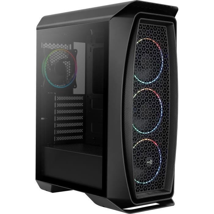 AEROCOOL BOITIER PC Aero One Eclipse - Moyen Tour - Noir - Format ATX (ACCM-PB17143.11)