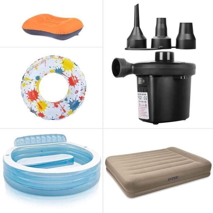Pompes de Gonfleurs électriques et Accessoires Compresseur Multifonctionnel pour Pataugeoire Piscines