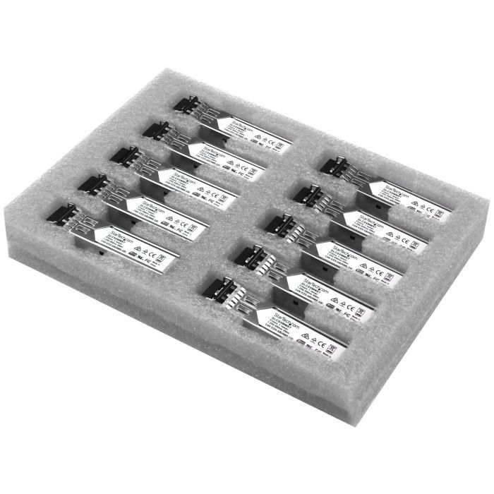 STARTECH Module SFP GBIC compatible Cisco GLC-SX-MM - Paquet de 10 - Pour Réseau Fibre Optique