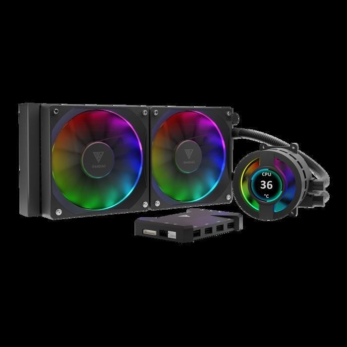 Kit Watercooling AIO Gamdias Chione P3-360U RGB - Marque GAMDIAS - Couleur principale Blanc