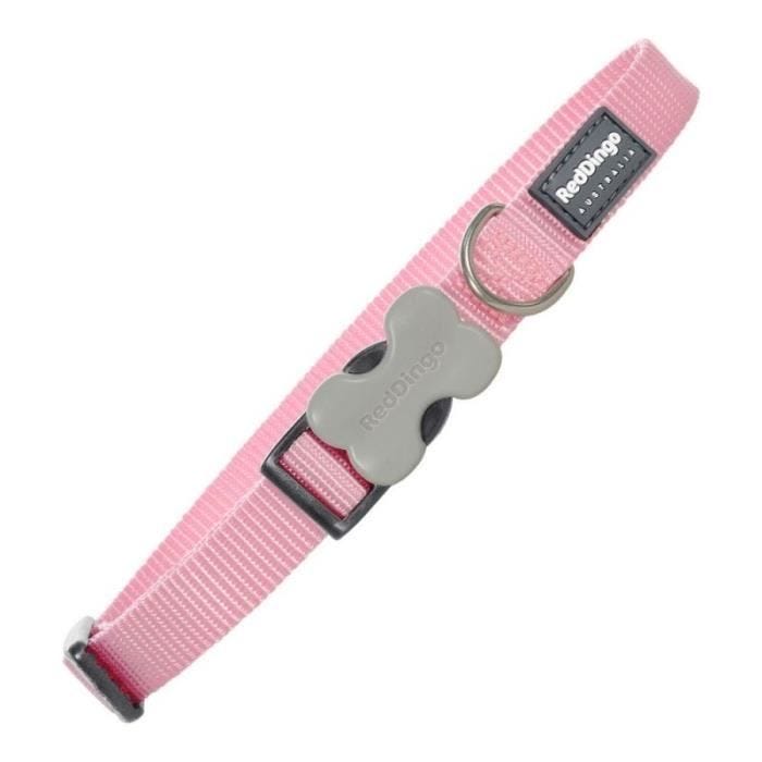 Collier pour Chien - Red Dingo - Rose - Acier inoxydable - Réglable - 2.5 x 41-63 cm