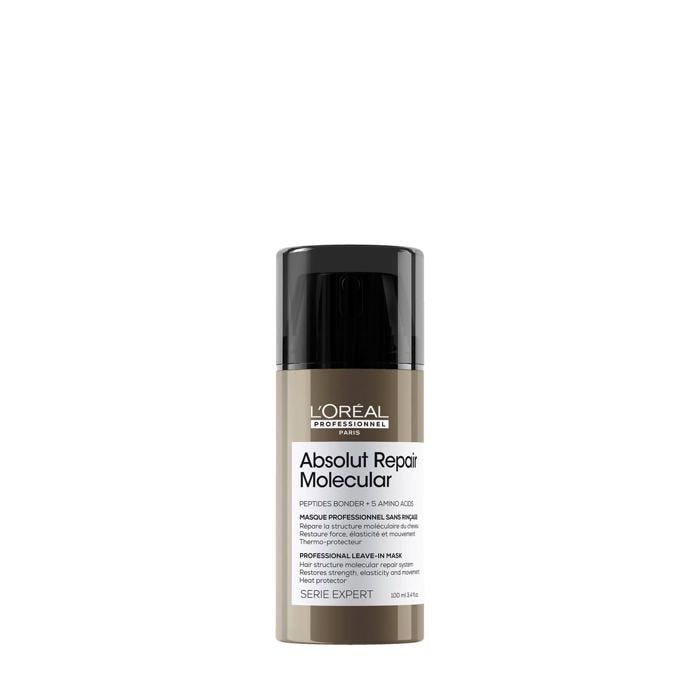 Masque sans rinçage - L'Oréal - Absolut Repair Molecular - 100 ml - Cheveux abîmés - Mixte