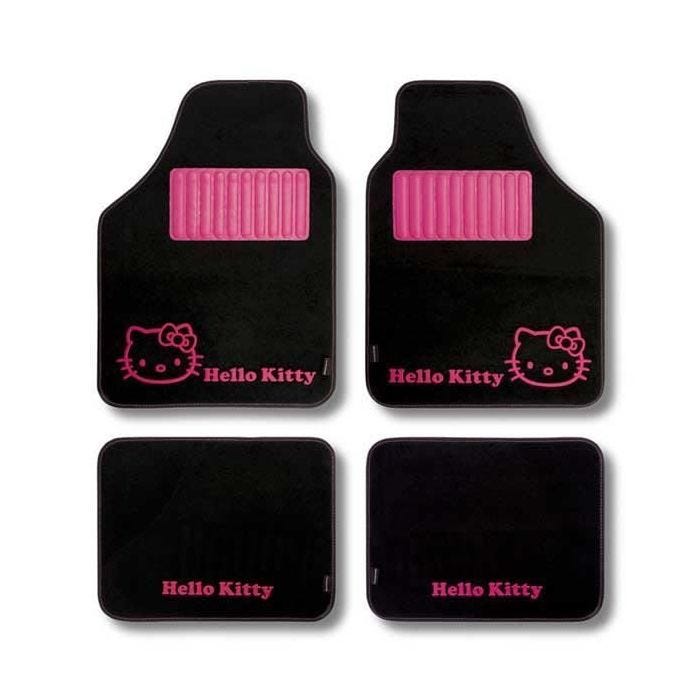 Tapis Noir Hello Kitty