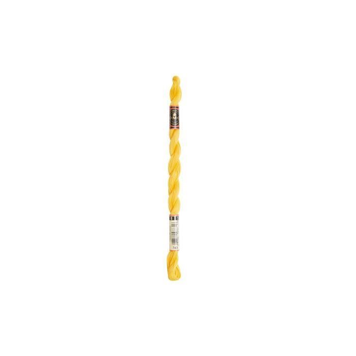 Fil DMC Coton Perlé Small N8 Col. 743 Orange