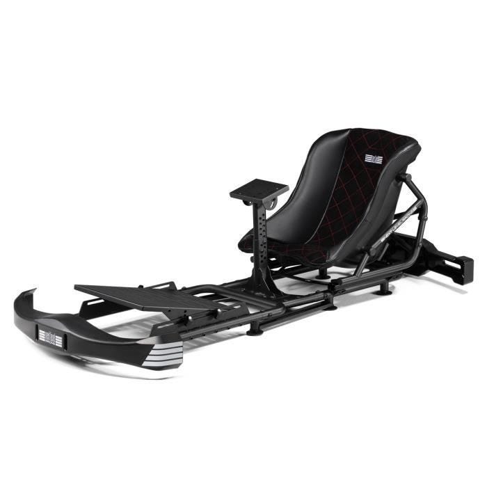 Cockpit de Karting - Next Level Racing - Go Kart Plus - Blanc - Ajustable - 4 Roues