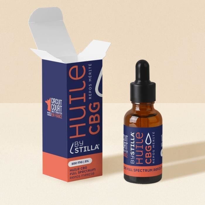Huile CBG 15% Full Spectrum - BY STILLA - Choco Noisette - Repos Mérité
