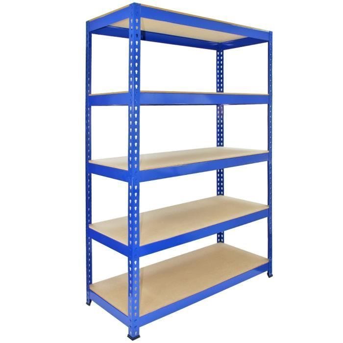 Monster Racking - Rayonnage Q-Rax Bleu Métal 120 x 50 x 180 cm