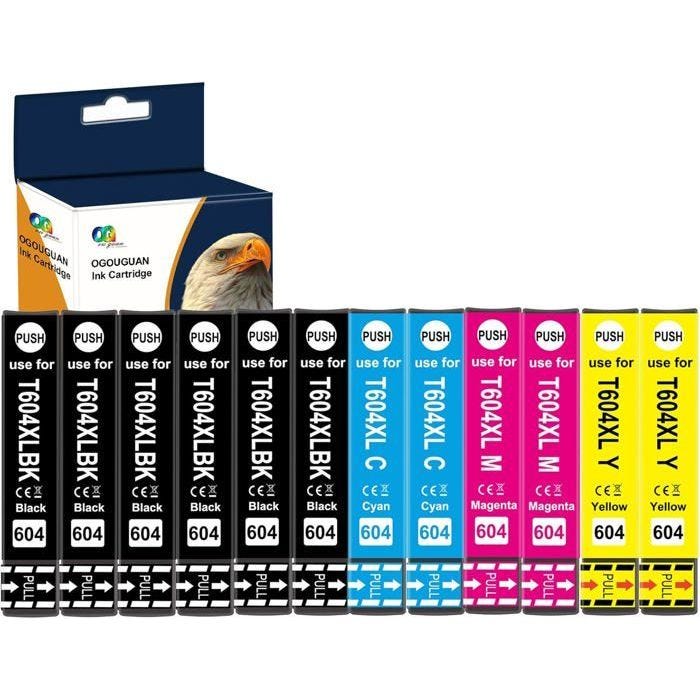 604 Xl Multipack Compatible Cartouch D'Encre Remplacement Pour Epson 604Xl Pour Expression Home Xp-2205 Xp-4200 Xp-3200 Xp-3205