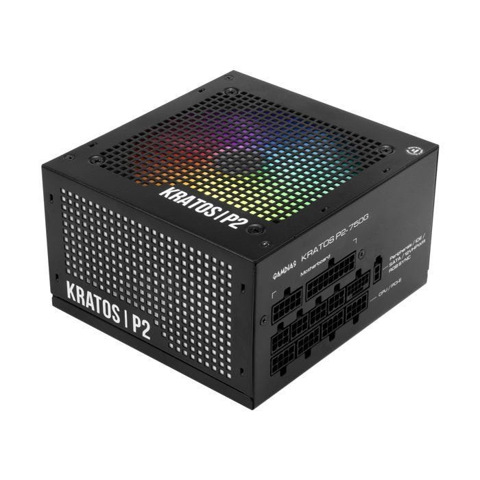 Alimentation ATX - Gamdias - Helios P2G - 750W - Noir - Design élégant