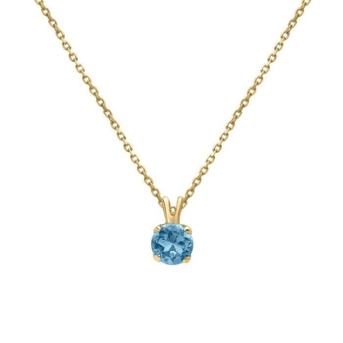 Collier - Brillaxis - Collier Brillaxis or jaune 18 carats topaze - Couleur de la matière:Jaune Taille/Longueur:45 cm