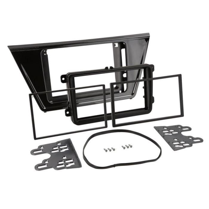 Facade autoradio - FA2028A - VW Touran 15-21 - Noir brillant - Double-Din - Compatible