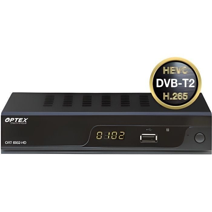 Décodeur TNT HD - OPTEX - 8932 - Double Tuner - USB - HDMI