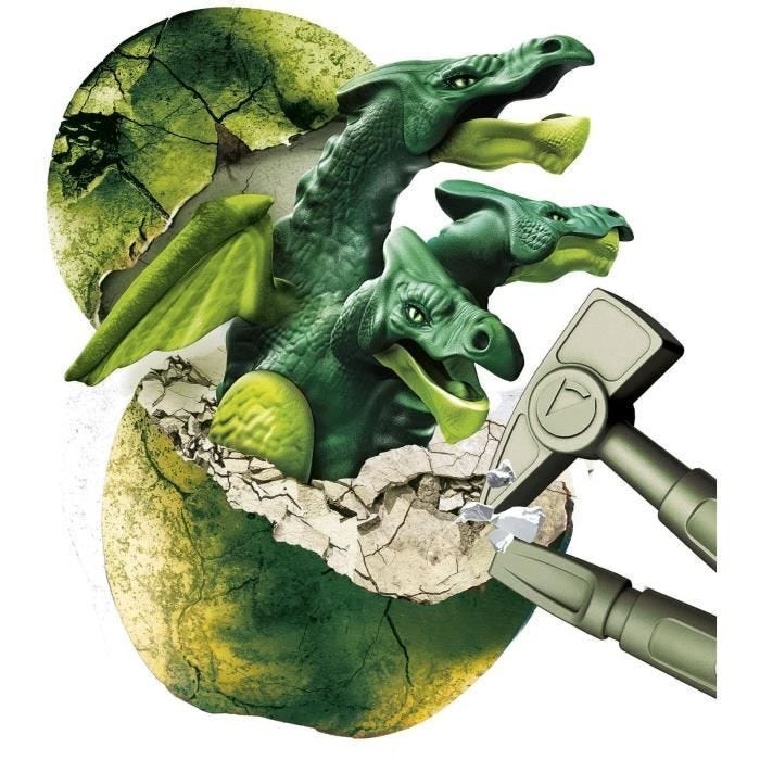 Clementoni - Sciences et Jeu - Œuf légendaire - Dragon à Trois Têtes