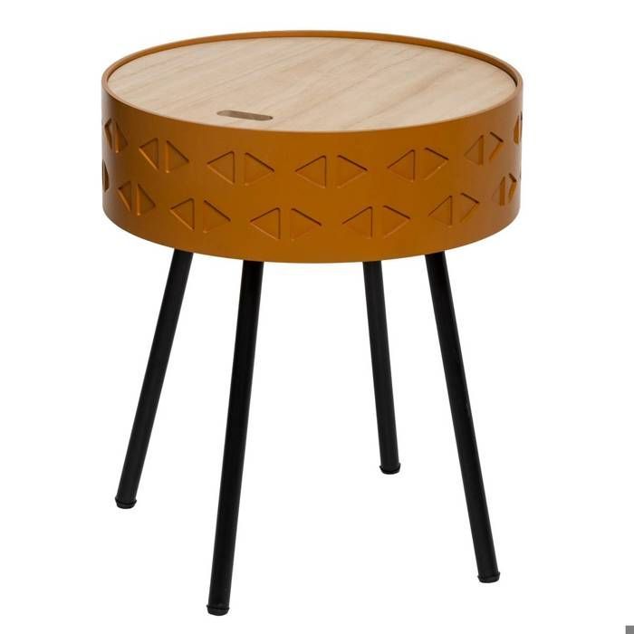 Table à café coffre - ATMOSPHERA - Shiro - Style scandinave et moderne - Aspect bois