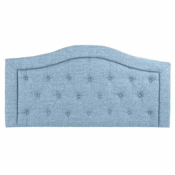 tête de lit bleu bois polyester (167 x 8 x 132 cm)
