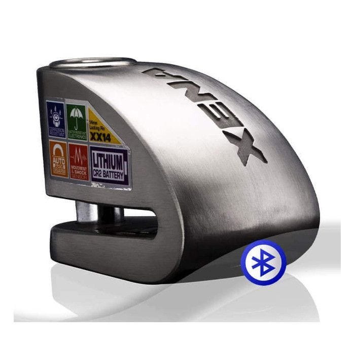 XENA - Antivol Moto Bloque Disque Alarme 120 dB XX14 Bluetooth Acier 14mm - Classe SRA