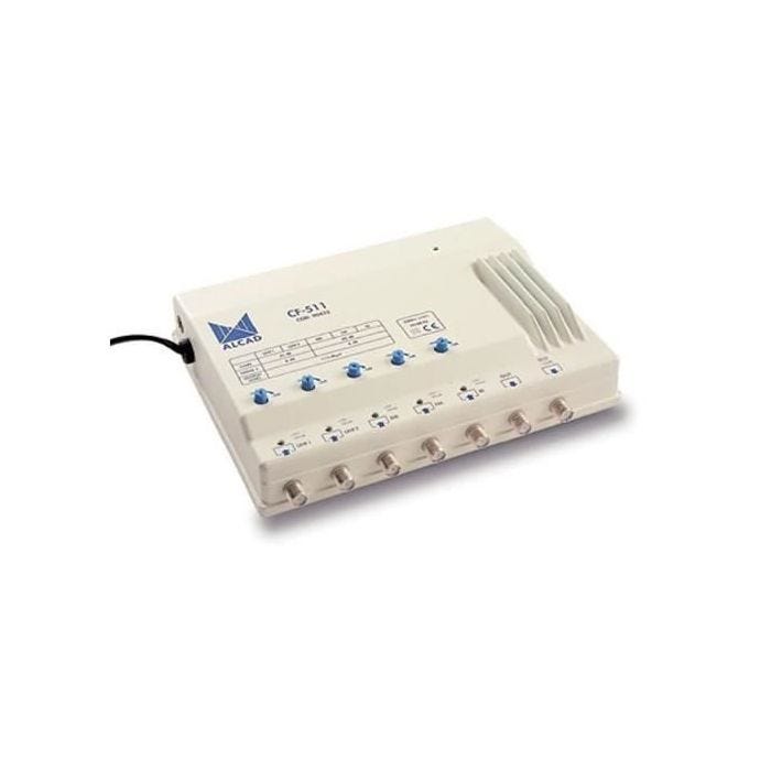 Ampli multibandes - ALCAD - CF511 - 5 entrées - 2 sorties - 45dB