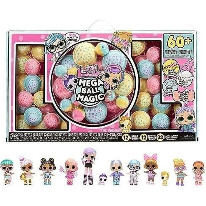 L.O.L SURPRISE - 12 Boules magiques, avec des poupées à collectionner - Mega Ball