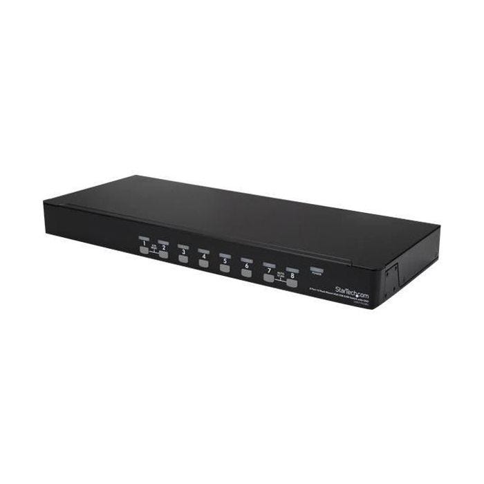 STARTECH Kit de commutateur KVM USB à montage sur rack - 8 ports avec affichage à l'écran et câbles