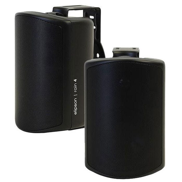 Elipson RAIN 4 Noir - Enceinte d'extérieur 2 voies 80 Watts IPX4 (par paire) ( Catégorie : Enceintes )