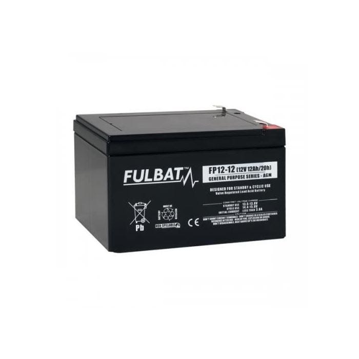 Batterie FULBAT AGM plomb étanche FP12-12 (T2) 12 volts 12 Amps
