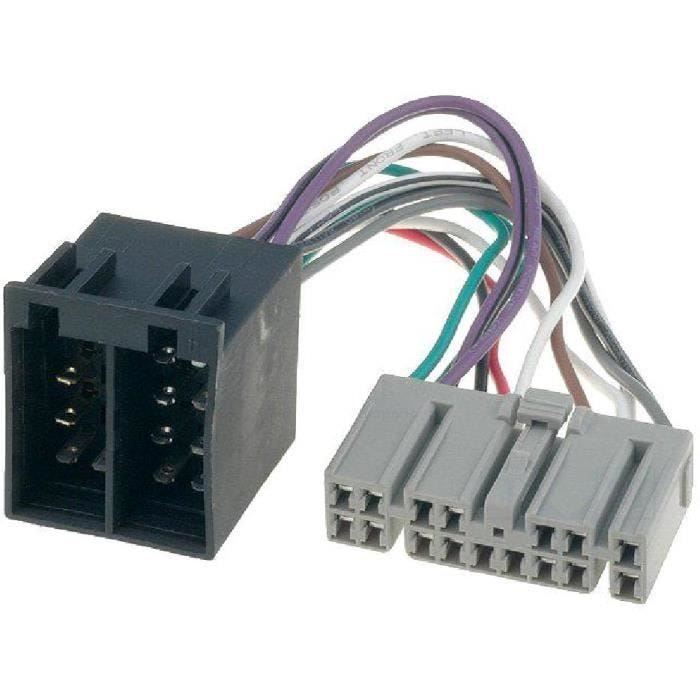 Fiche Autoradio 16PIN - ADNAUTO - ISO - Connecteur Universel - Compatible Opel/Isuzu - 16 Broches