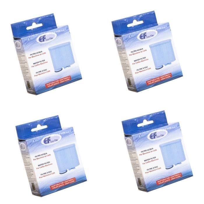 Filtres à eau - SOS ACCESSOIRE - Compatible Philips et Saeco - Lot de 4 - Bleu - Accessoires de cafetière