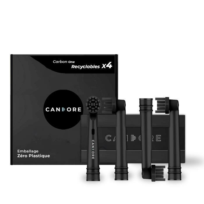 Brossettes Recyclables - Full Carbon Infused - Blanchiment Naturel - Compatible Oral-B - Éco Responsable