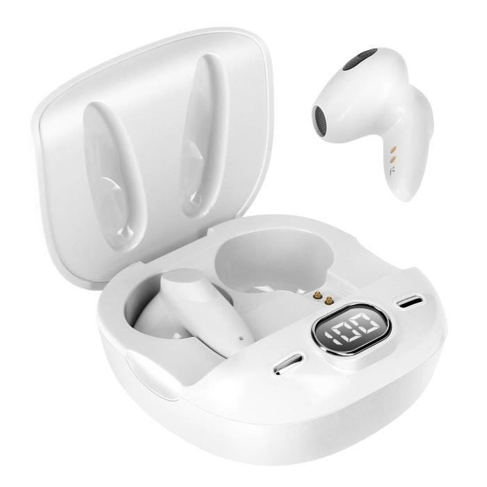 Écouteurs Bluetooth - LinQ - Intra-auriculaire - Blanc - Kit mains libres - 220mAh