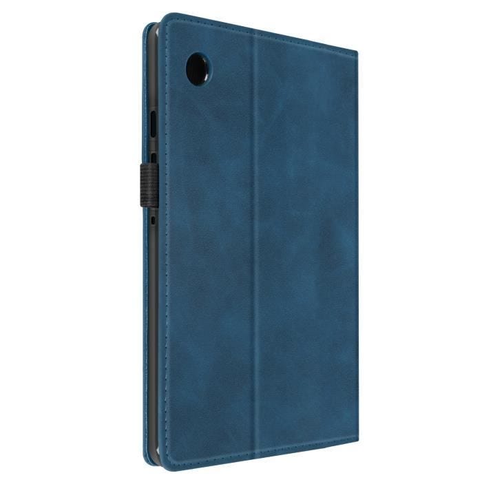 Étui pour Samsung Galaxy Tab A9 - AVIZAR - Portefeuille Multi-compartiment - Support Vidéo - Bleu