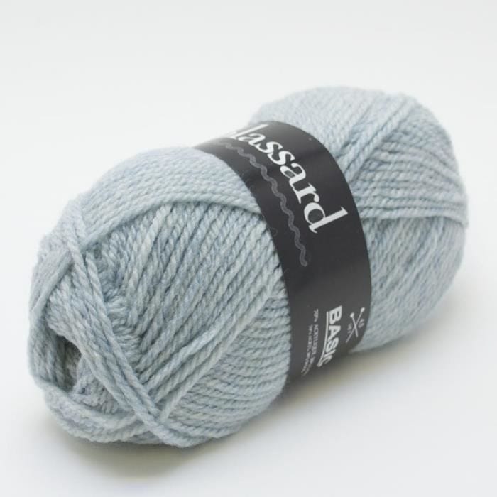 Laine Intemporelle - Plassard - Basic 598 Gris - Acrylique;Laine