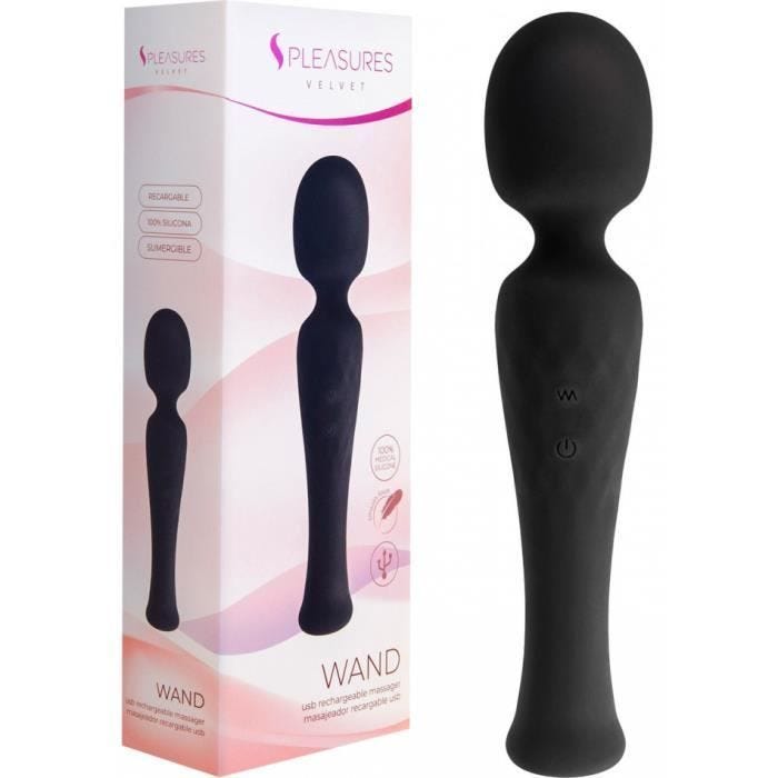 Vibromasseur Rechargeable Wand Noir - mixte / adulte
