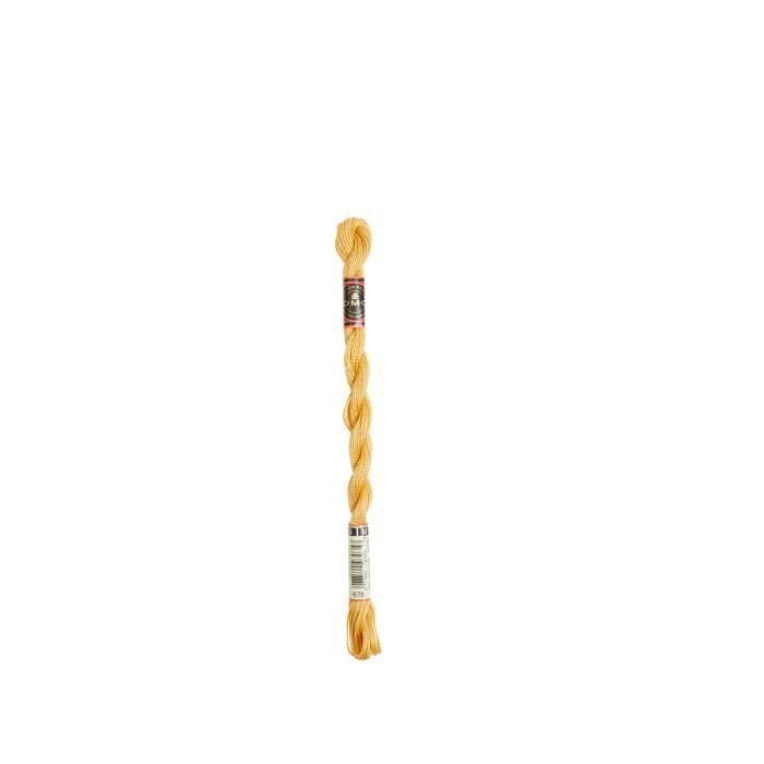 Fil DMC Coton Perlé Médium N5 Col. 676 Jaune