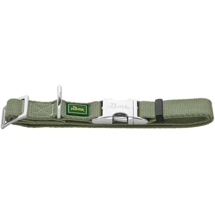 Collier pour chien HUNTER Inari en aluminium vert tilleul, taille XL - réglable et résistant
