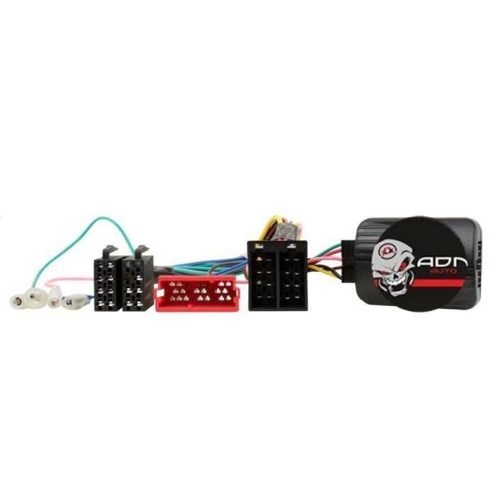 Interface Commande au volant - ADNAUTO - RN007 - Compatible Renault Mini-ISO - Centrale seule - Noir