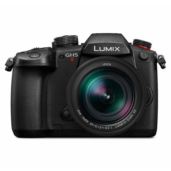 Panasonic Lumix GH5M2L | Hybride + Objectif Leica 12-60mm, 20.3MP, Double stab., C4K 60p, Live Stream., Tropicalisé