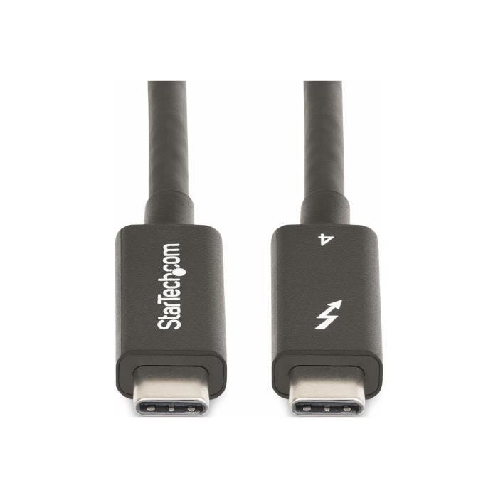 - StarTech.com - StarTech.com 6ft (2m) Active Thunderbolt 4 Cable, 40Gbps, 100W PD, 4K/8K, Intel Certified, Compatible w/Thunderbo