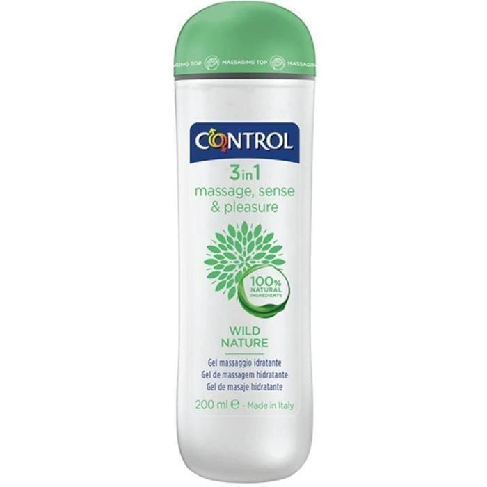 Gel de massage 3 en 1 - Control - Nature sauvage - 200 ml - Vegan - Hydratant