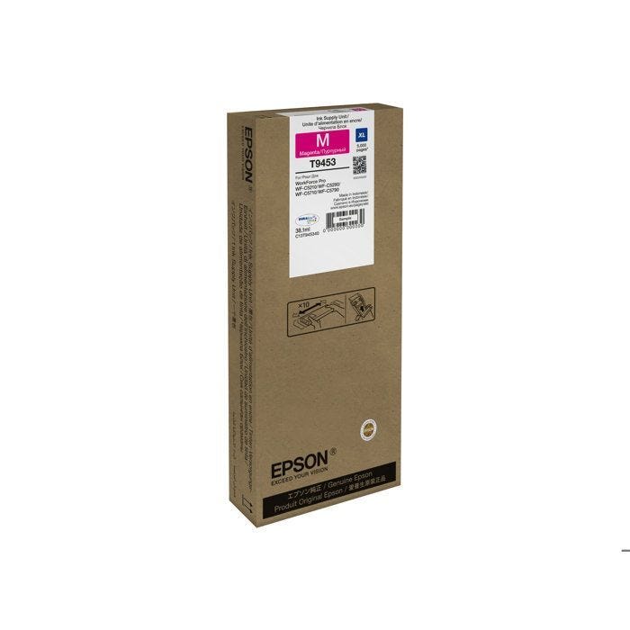 Cartouche d'encre Epson - WorkForce Pro WF-C5210DW - T9453 - 38.1 ml - XL - Magenta